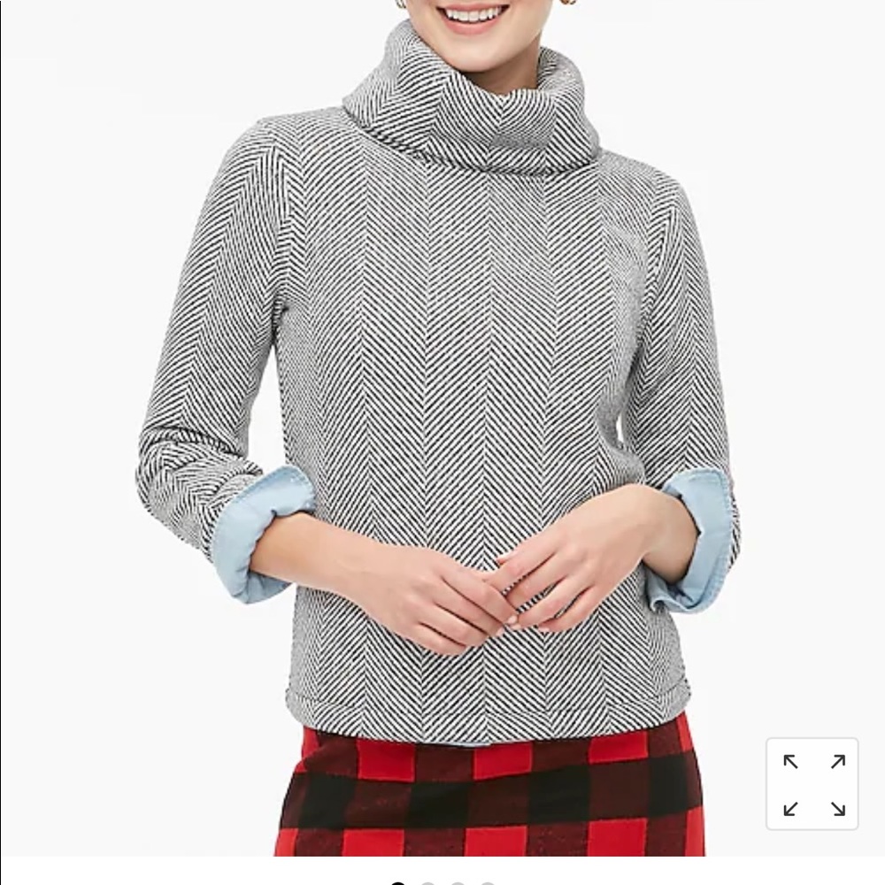 J.Crew Long-sleeve funnelneck pullover